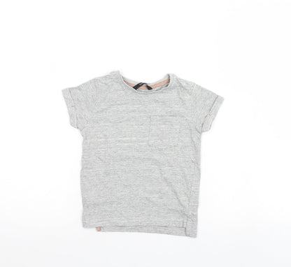 George Boys Grey Striped  Basic Casual Size 4-5 Years