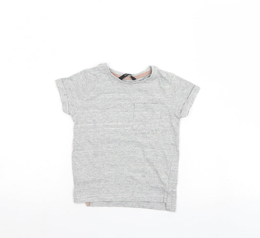 George Boys Grey Striped  Basic Casual Size 4-5 Years