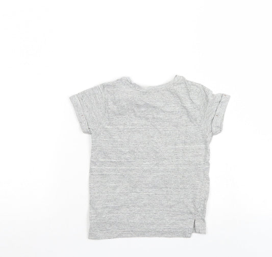 George Boys Grey Striped  Basic Casual Size 4-5 Years