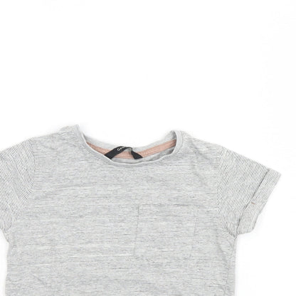 George Boys Grey Striped  Basic Casual Size 4-5 Years