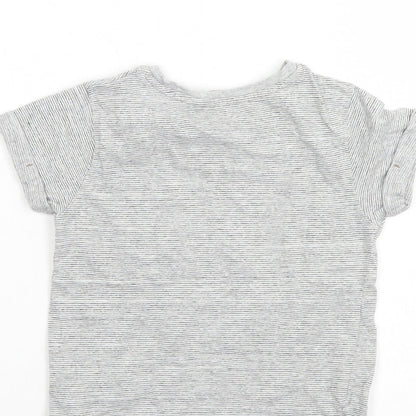 George Boys Grey Striped  Basic Casual Size 4-5 Years