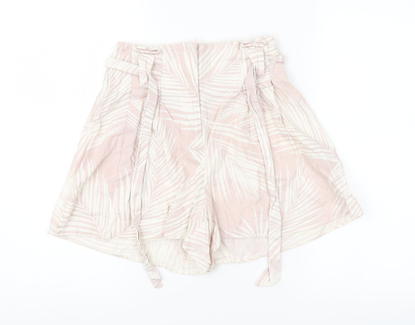 New Look Womens Pink Floral  Cargo Shorts Size 6