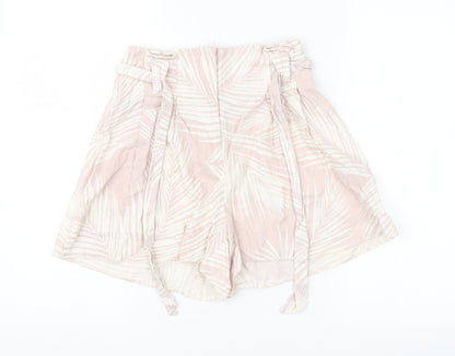 New Look Womens Pink Floral  Cargo Shorts Size 6