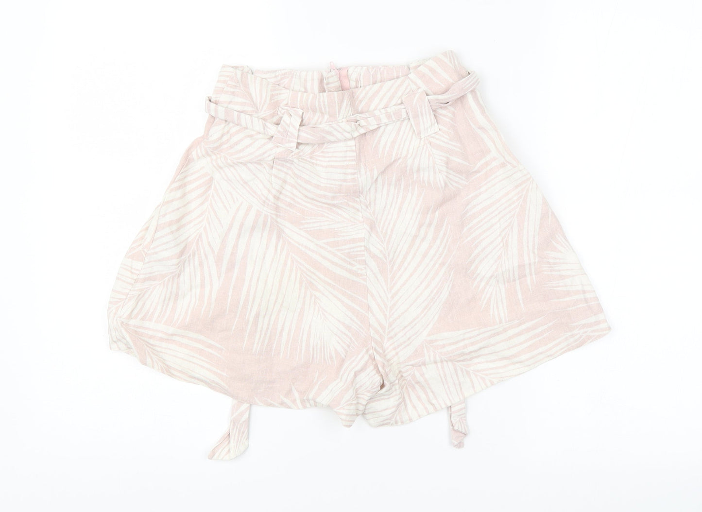 New Look Womens Pink Floral  Cargo Shorts Size 6