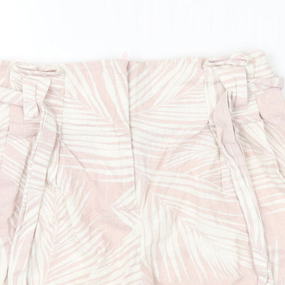 New Look Womens Pink Floral  Cargo Shorts Size 6