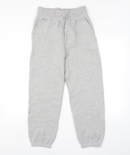 Womens UK Size 4 I SAW IT FIRST Regular Fit Sweatpants Grey Trousers