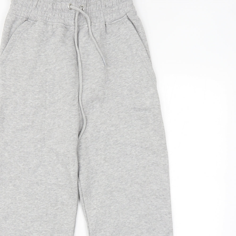 Womens UK Size 4 I SAW IT FIRST Regular Fit Sweatpants Grey Trousers