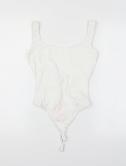 Missguided Womens White   Unitard One-Piece Size 6