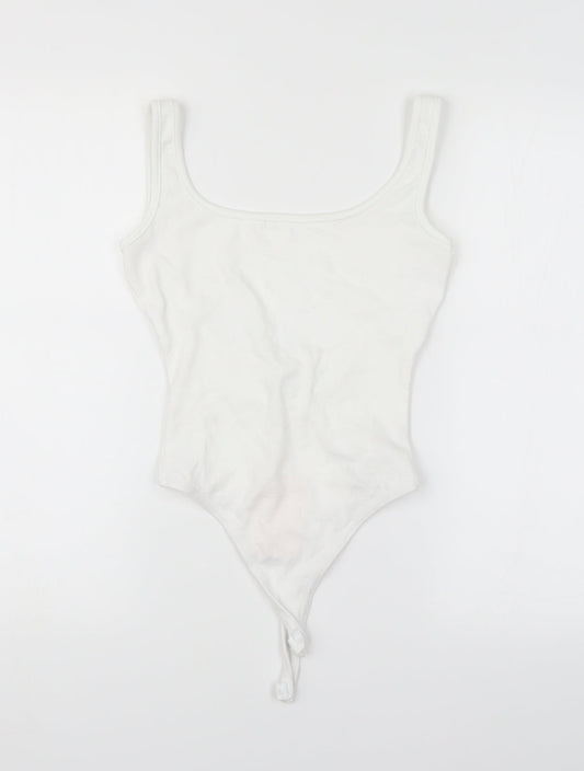 Missguided Womens White   Unitard One-Piece Size 6