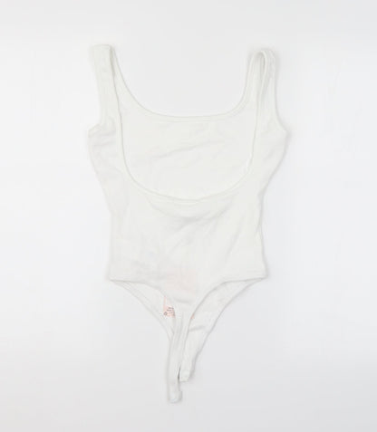 Missguided Womens White   Unitard One-Piece Size 6