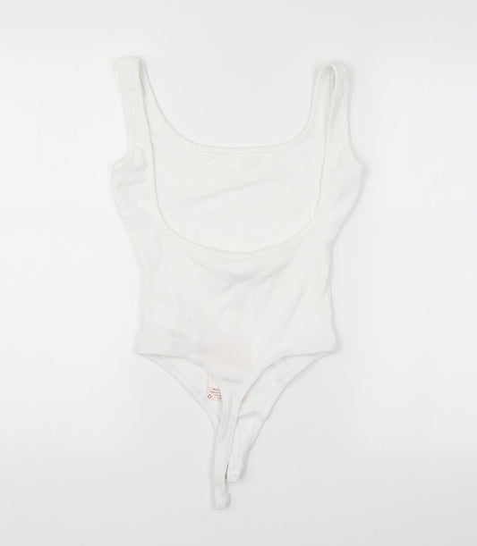 Missguided Womens White   Unitard One-Piece Size 6