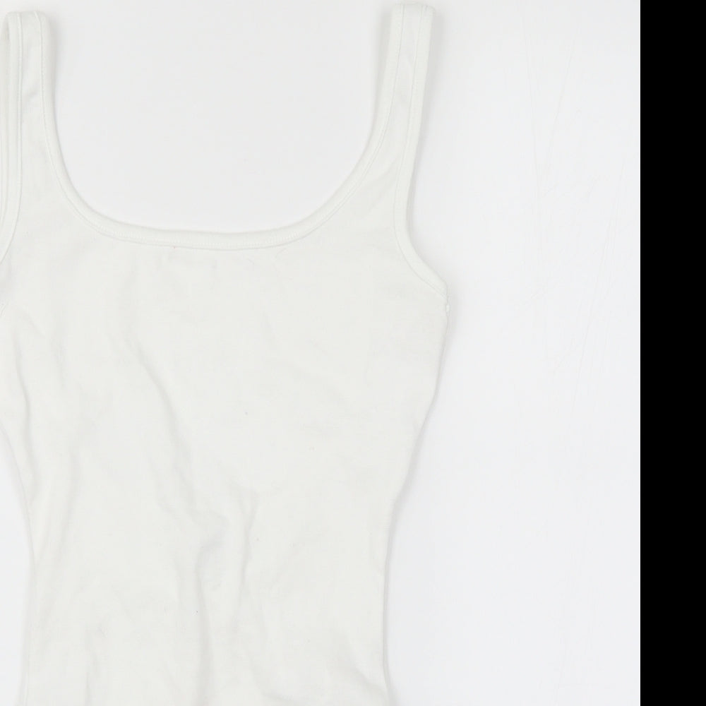 Missguided Womens White   Unitard One-Piece Size 6