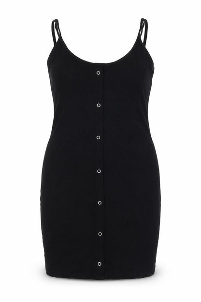 Womens UK Size 8 ASOS Black Basic Button-Up