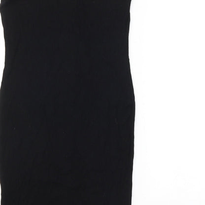 Womens UK Size 8 ASOS Black Basic Button-Up
