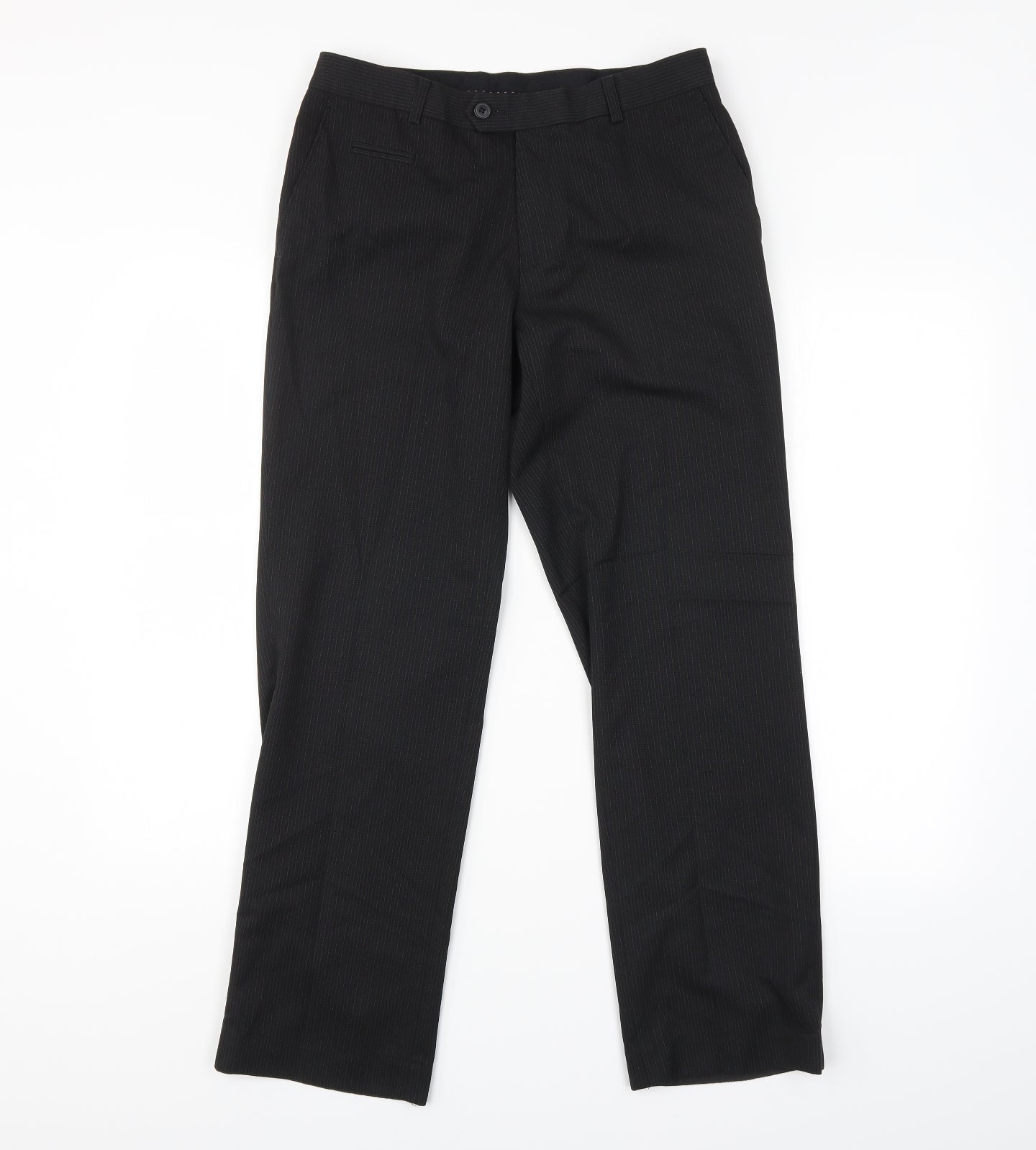 Womens UK Size 30 in NEXT Regular Fit  Black Trousers
