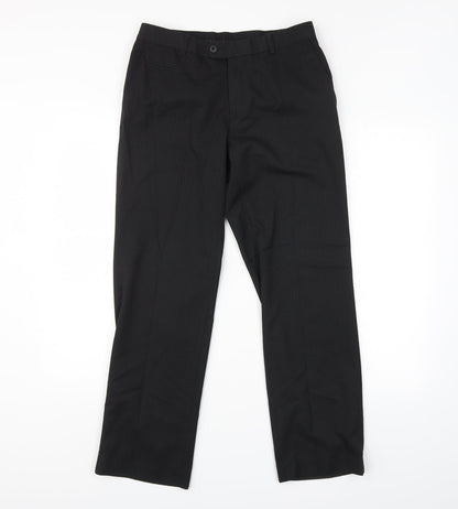 Womens UK Size 30 in NEXT Regular Fit  Black Trousers