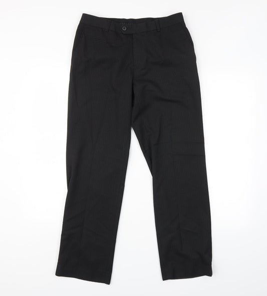 Womens UK Size 30 in NEXT Regular Fit  Black Trousers