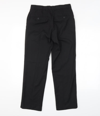 Womens UK Size 30 in NEXT Regular Fit  Black Trousers