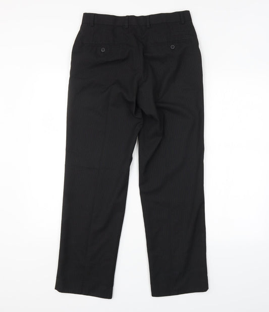 Womens UK Size 30 in NEXT Regular Fit  Black Trousers