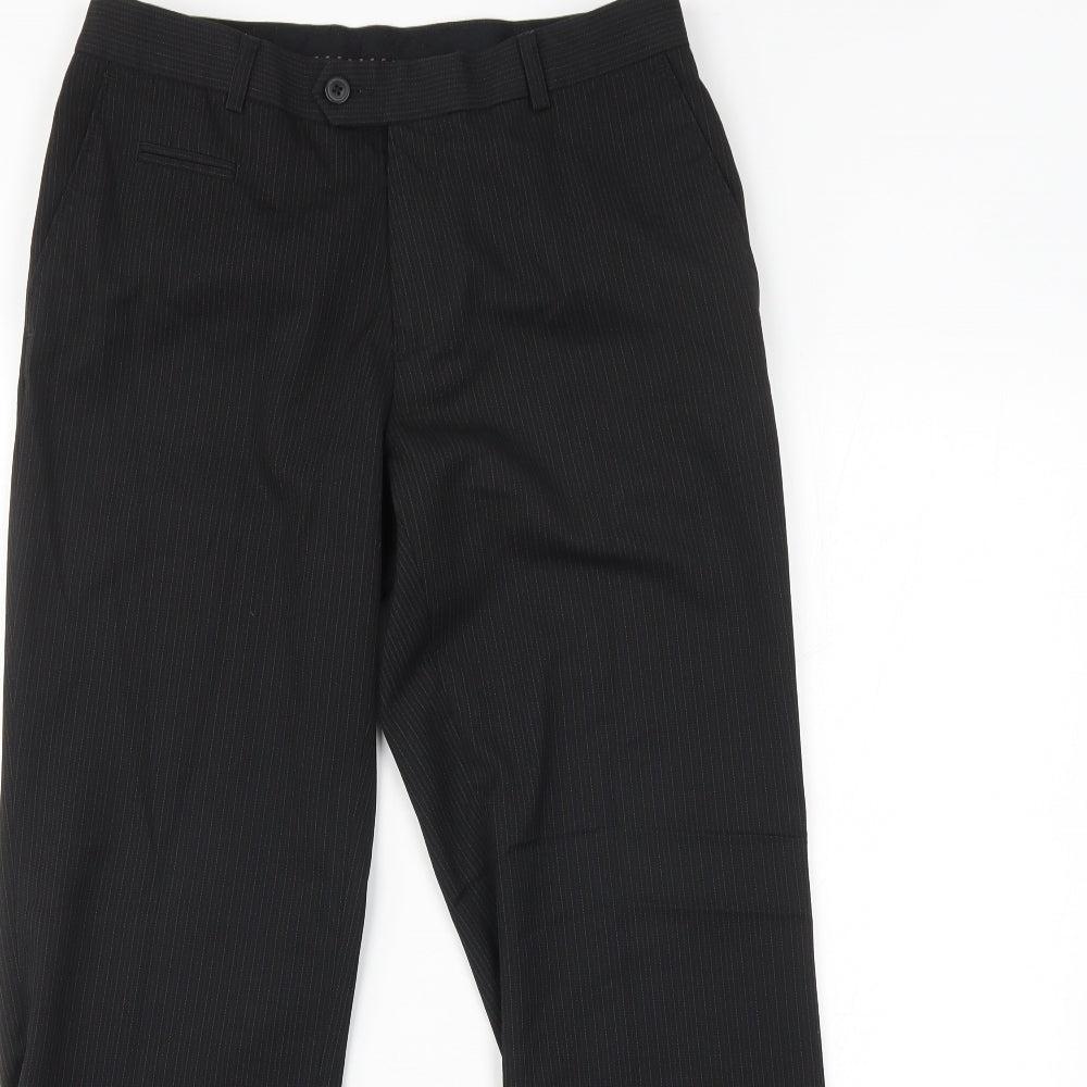 Womens UK Size 30 in NEXT Regular Fit  Black Trousers