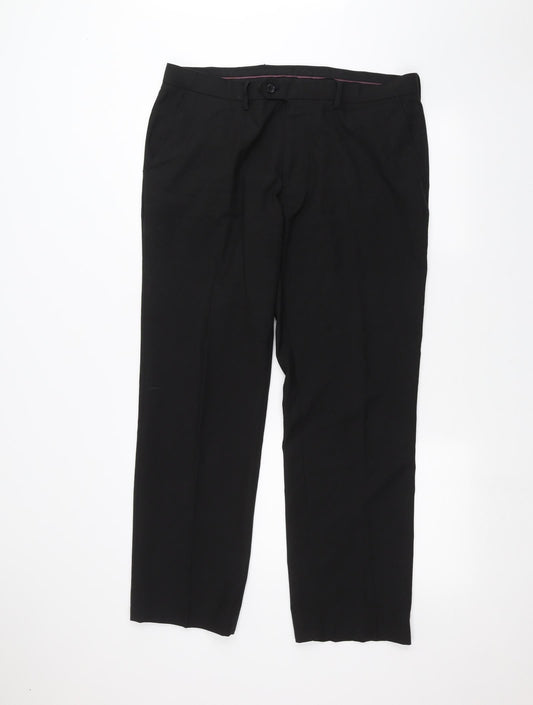 NEXT Mens Black   Dress Pants Trousers Size 36 in L27 in