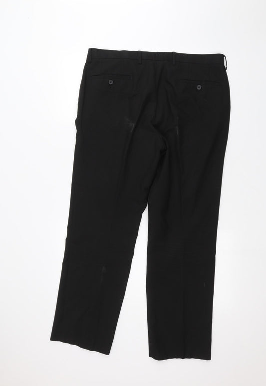NEXT Mens Black   Dress Pants Trousers Size 36 in L27 in