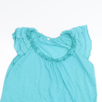 Preworn Womens Blue   Basic T-Shirt Size M