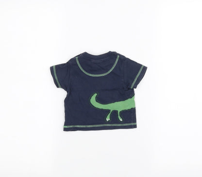 Babble Boom Baby Blue   Basic T-Shirt Size 0-3 Months