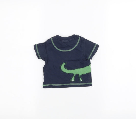 Babble Boom Baby Blue   Basic T-Shirt Size 0-3 Months