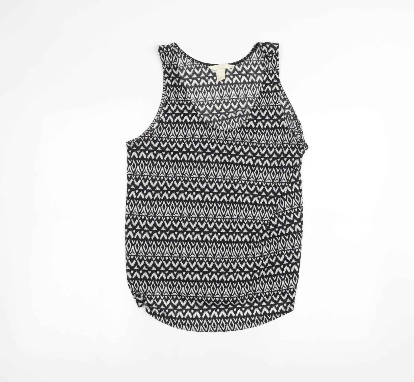 Womens UK Size M H&M Black Basic Tank