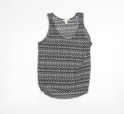 Womens UK Size M H&M Black Basic Tank