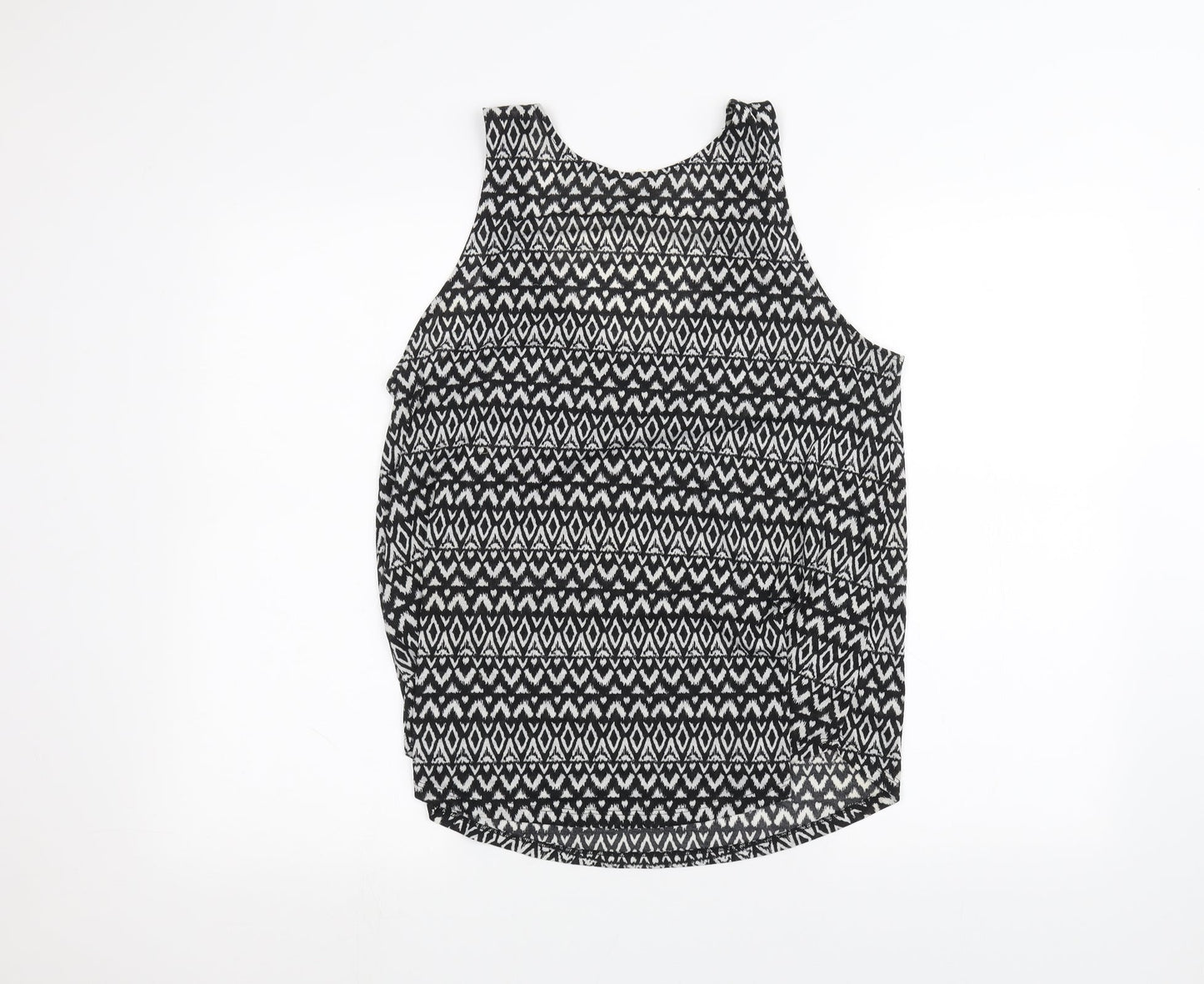 Womens UK Size M H&M Black Basic Tank