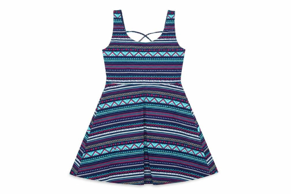Springfield Womens Blue Striped  A-Line  Size L
