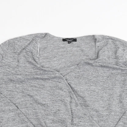Womens UK Size 12 New Look Grey Basic Blouse