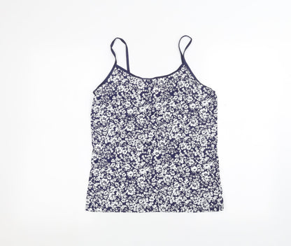 Dorothy Perkins Womens Blue Floral  Basic Blouse Size 12