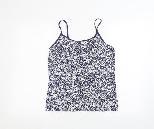 Dorothy Perkins Womens Blue Floral  Basic Blouse Size 12