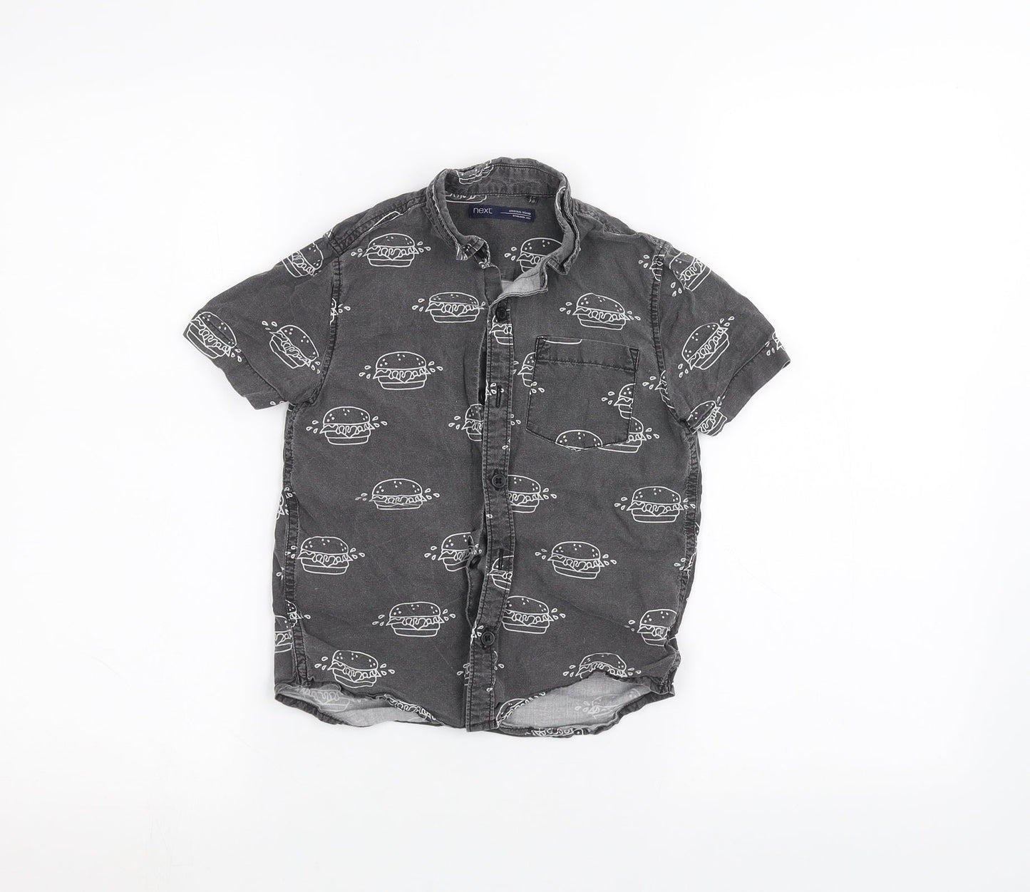 NEXT Boys Black   Basic Button-Up Size 6 Years
