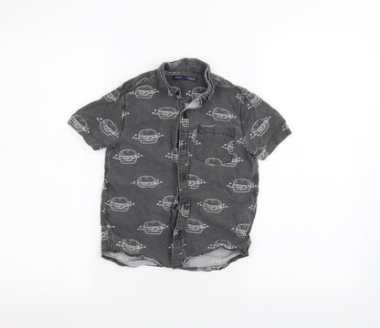 NEXT Boys Black   Basic Button-Up Size 6 Years