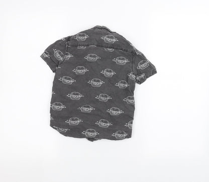NEXT Boys Black   Basic Button-Up Size 6 Years