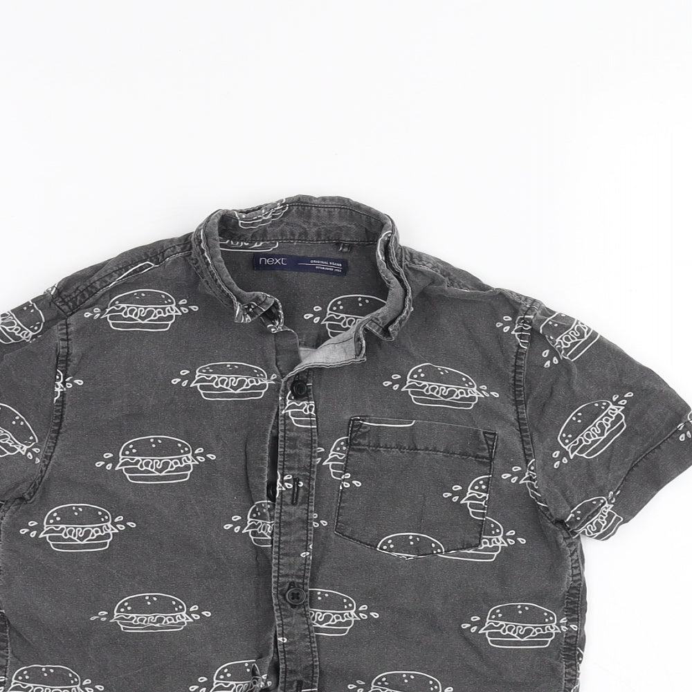 NEXT Boys Black   Basic Button-Up Size 6 Years