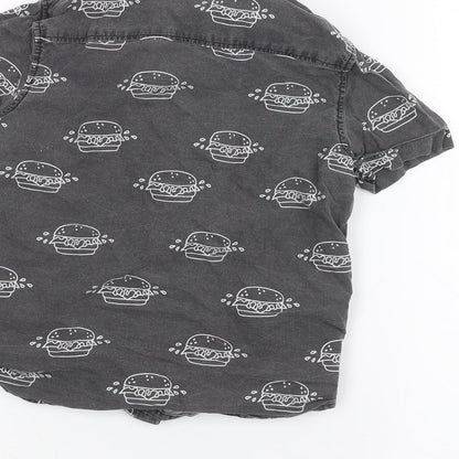 NEXT Boys Black   Basic Button-Up Size 6 Years