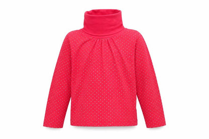 pink & black Girls Pink Polka Dot  Basic T-Shirt Size 5-6 Years