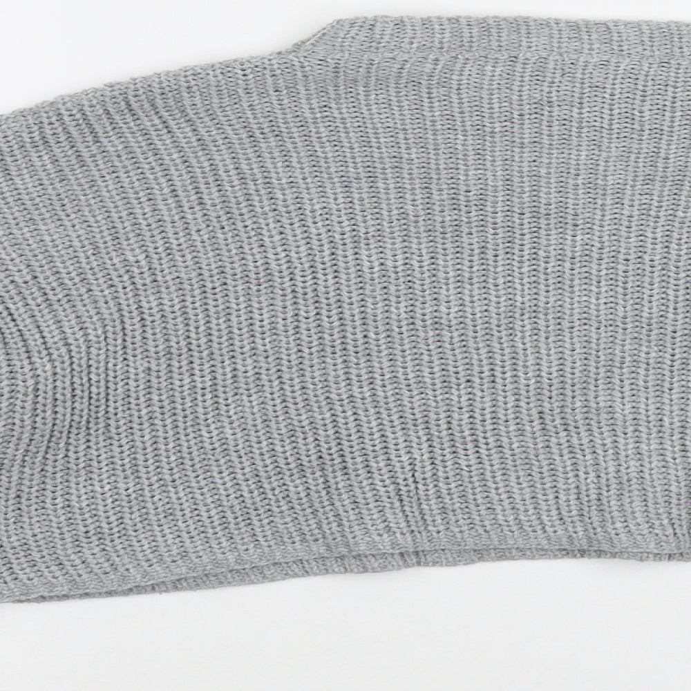 Womens UK Size M Missguided Grey Pullover Jumper