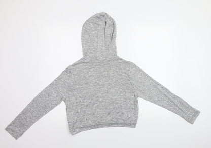 New Look Girls Grey   Pullover Hoodie Size 12 Years