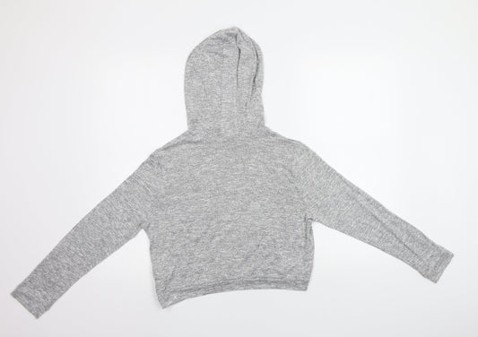New Look Girls Grey   Pullover Hoodie Size 12 Years