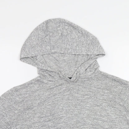 New Look Girls Grey   Pullover Hoodie Size 12 Years