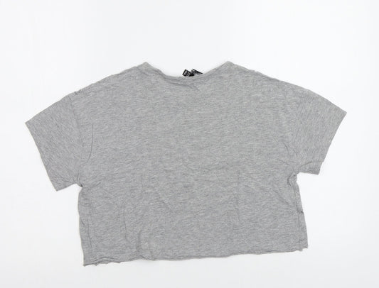 New Look Girls Grey   Basic T-Shirt Size 10-11 Years