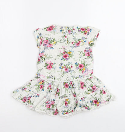 NEXT Baby White Floral  A-Line  Size 12-18 Months