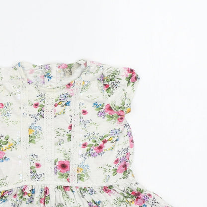 NEXT Baby White Floral  A-Line  Size 12-18 Months