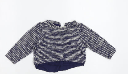 Dunnes Stores Girls Blue   Pullover Jumper Size 3 Years